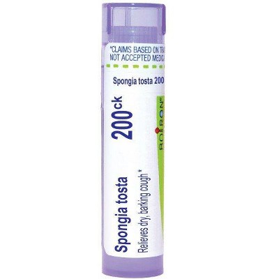 Spongia Tosta 200CK by Boiron Homeopathic Single Medicine For Cough, Cold & Flu  -  80 Pellet
