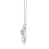 GILDED 1/2 CTTW Natural Diamond Open Heart Pendant in Sterling Silver Two-Tone, 18" Chain - 4 of 4