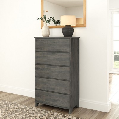 Plank+beam Modern Farmhouse 5 Drawer Dresser, Driftwood : Target