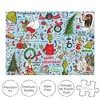 NMR Distribution The Grinch Christmas Wrapping Paper 1000 Piece Jigsaw Puzzle - 3 of 4