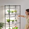 VEVOR DIY Plant Shelf with Grow Lights, 71 in Tall Indoor Plant Stand with Wheels, 192W 5000K Full Spectrum Grow Lights, Metal Display Rack, Black - 2 of 4