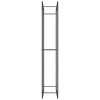 vidaXL Firewood Rack Matt Black 31.5 in.x11 in.x60.6 in. Steel - 4 of 4