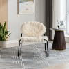 Aash Modern Accent Chair with Metal Frame, Premium High Density Soft Single Lazy Sofa for Living Room Bedroom, Indoor Furniture - The Pop Home - 4 of 4