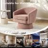 Swivel Accent Chair, 360° Chenille Swivel Lounge Reading Chair, Modern Single Sofa Lounge Armchair w/Storage Space for Living Room Bedroom - 4 of 4