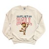 Simply Sage Market Play Ball Baseball Bear Sweatshirt - 2 of 4