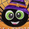 Evergreen Garden Flag Happy Halloween Spiders Applique Double Sided Indoor Outdoor Decor 18" x 12.5" - 3 of 3