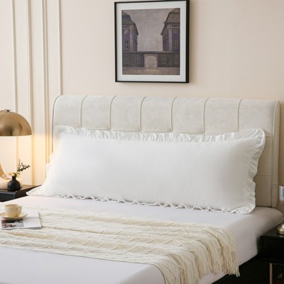 Velvet Ruffle Pillowcases – Luxurious Soft Velvet Pillow Covers with Elegant Fringe, Pocket Closure, Queen/King/Body Options
