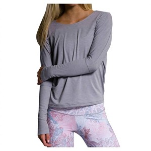Women's Drapey V-Back Long Sleeve Top - onzie - 1 of 2