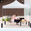 10 x 10Ft Pop Up Canopy Tent Easy Setup Outdoor Shade Instant Portable Sun Shelter Canopy Tent for Parties Camping Beach - 4 of 4