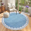 coucheta Multi-size Washable Area Rugs for Living Room, Modern Non-Slip Low-Pile Carpet with Rubber Back, for Bedroom, Dining, Office, Entryway - 4 of 4