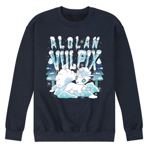 Men's - Pokémon - Alolan Vulpix Ice Winter Graphic Fleece Sweatshirt - 1 of 4