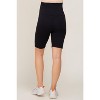 PinkBlush Black Wide Band Maternity Biker Shorts - 4 of 4