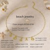 HTUTWOO Charm Necklace for Women,Dainty 14K Gold Plated Starfish Seashell Necklace Simple Gold Beach Necklaces for Women Trendy Beach Jewelry - 3 of 4