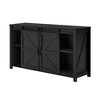 Merax Modern Farmhouse Sideboard Buffet with Sliding Barn Doors, 4 Drawers, Built-in Power Outlet - 4 of 4