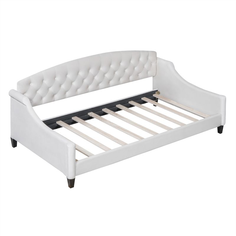 Twin Size Elegant Luxury Tufted Button Daybed - ModernLuxe, 4 of 10