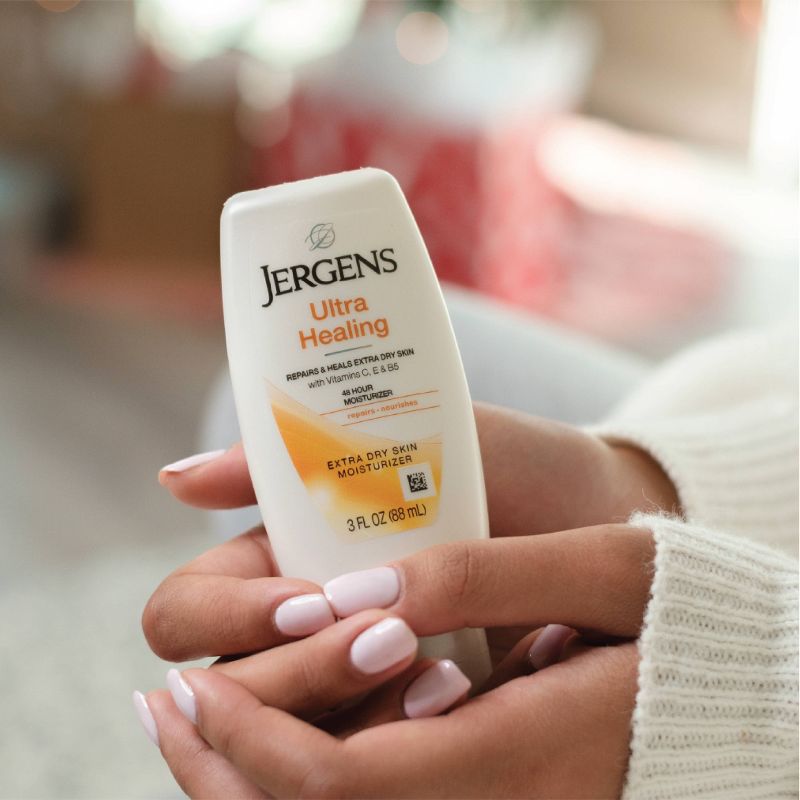 Jergens Ultra Healing Hand and Body Lotion, Dry Skin Moisturizer with Vitamins C, E, and B5, 4 of 14