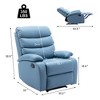Hzlagm Everglade 30.2 in. W Technical Leather Upholstered 3 Position Manual Standard Recliner - 2 of 4