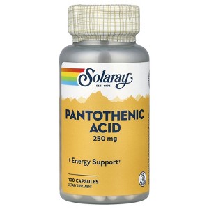 Solaray Pantothenic Acid, 100 Capsules - 1 of 4