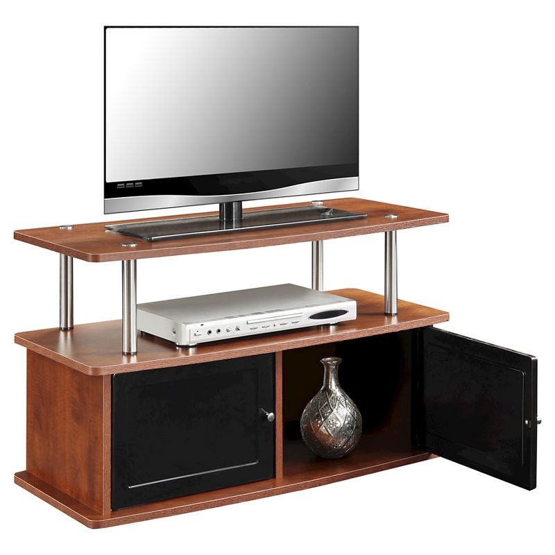 Designs2Go TV Stand for TVs up to 49" with 2 Storage Cabinets and Shelf - Breighton Home, 2 of 4