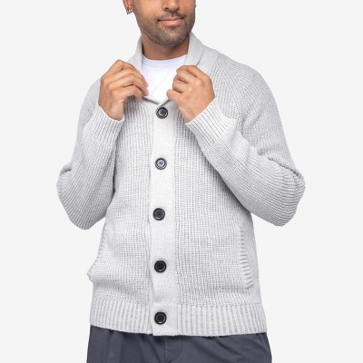 X Ray Men's Big And Tall Shawl Collar Cardigan In Beige Size 5x Large