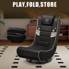 GTPLAYER Gaming Rocker, Swivel Chair, Foldable Game Chair, Breathable Leather - 3 of 4