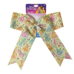 Disney Girls Large Hair Bow – Disney Princess Print with Alligator Clip – Ages 3+ - 1 of 4