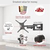 Barkan 13" - 90" Long, Dual Arm TV Wall Mount, Full Motion - Extension, Swivel & Tilt - 3 of 4