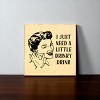 Slickblue Rustic Bar Decor Sign 7x7 – Solid Wood Plaque with Funny Quote, Shelf or Wall Display, 10 Color Options - 2 of 3