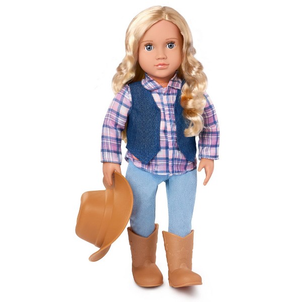 Muñeca vaquera Our Generation de 18" con conjunto de inspiración occidental 3