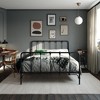 RealRooms Patricia Farmhouse Metal Bed, Queen, Black - 3 of 4