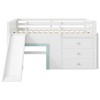 Polibi Full Size Low Loft Bed with Storage Drawers & Playhouse Space - 4 of 4