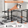 DOMETOUR Stainless Steel Pots and Pans Organizer, Pots Organizer Rack for Cookware, Heavy Duty Pots Rack for Kitchen Storage - 3 of 4