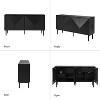 Walter Modern 63"Wide 4 Door Hidden Drawers Wine Storage Sideboard with Multimedia Hole and Adjustable Shelves | ARTFUL LIVING DESIGN - 4 of 4