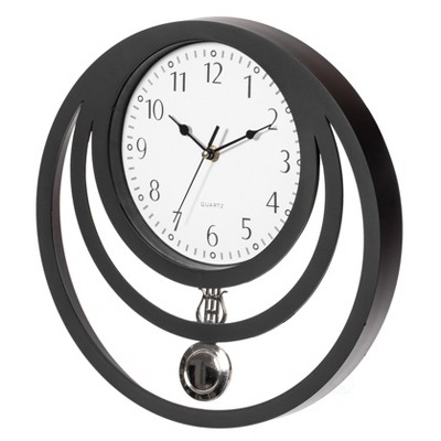 Clockswise Decorative Modern Unique Round Plastic Wall Clock With ...