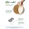 2-Pack Ceramic Plant Pots 5.1" & 6.4" - Succulent Plant Pots with Drainage Holes, Strainer, and Silicone Stopper - Indoor Planters - 2 of 4