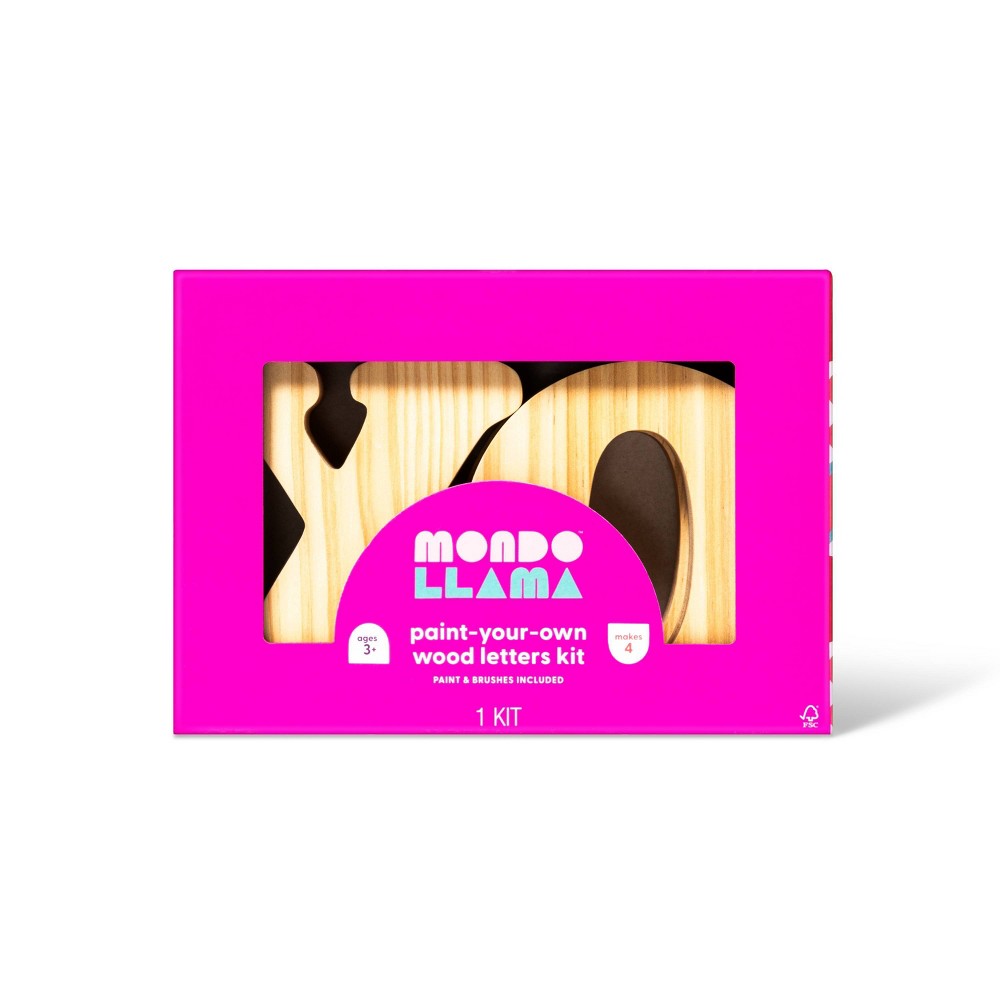 Case Pack of 15 Pcs, Paint-Your-Own Valentine's Day Wood Craft XOXO Kit - Mondo Llama™