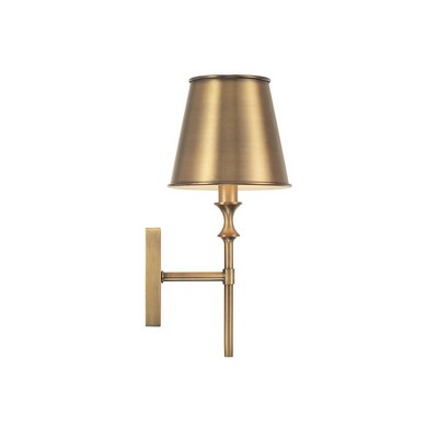 Aged Brass Dimmable Energy Star Wall Sconce