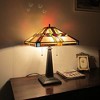Chloe Lighting CARLA Tiffany-style Mission Blackish Bronze 2 Light Table Lamp 16Inch Shade - 4 of 4