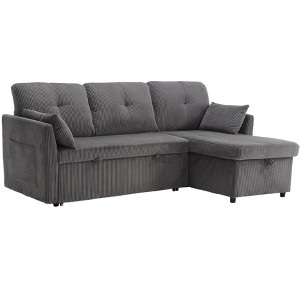TiramisuBest Furniture, Modular Sectional Sofa with Storage, Sideboard Buffet Style Design for Living Room - 1 of 4