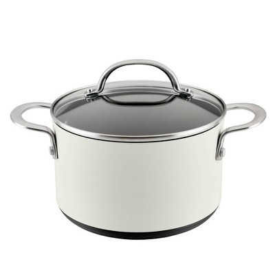 Anolon X Hybrid 3qt Nonstick Induction Saucepan With Lid Super Dark Gray :  Target