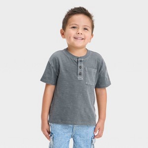 Toddler Boys' Short Sleeve Henley T-Shirt - Cat & Jack™ - 1 of 3