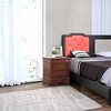 Vynxaria Traditional Cherry Nightstand, 24"H×22"W×16"D, Durable Materials, Expert Craftsmanship, Elegant Design - 3 of 4