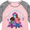 Girls' - Karma's World - Daddy Daughter Day Shirt Tail Raglan Graphic T-shirt - 2 of 4