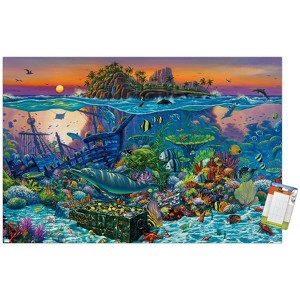 Trends International Wil Cormier - Coral Reef Unframed Wall Poster Prints - 1 of 4
