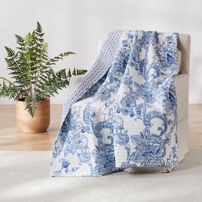 Bennett Floral Quilted Throw - Villa Lugano By Levtex Home : Target