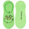 HalloweenCostumes.com One Fits Most  Dr. Seuss The Grinch Assorted No Show Socks 6 Pack, Red/White/Green - 3 of 4