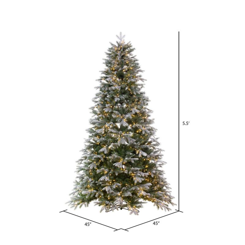 Vickerman Artificial Frosted Douglas Fir Christmas Tree, 3 of 7