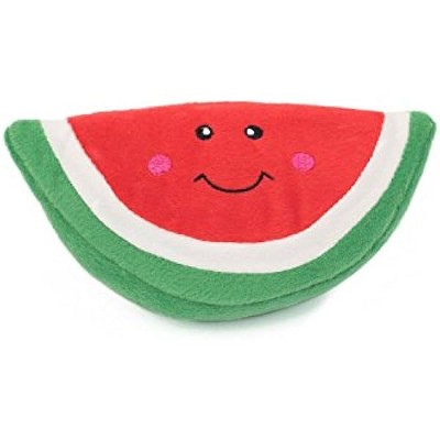 ZippyPaws - NomNomz Plush Squeaker Dog Toy For The Foodie Pup - Watermelon