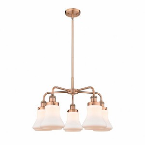 Bellmont - 5 Light Stem Hung Chandelier In Art Deco Style-15.25 Inches Tall and 24 Inches Wide - 1 of 1