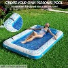 Jasonwell 4-in-1 Inflatable Tanning Lounger, Sun Tan Tub & Pool Raft, Water-Filled Mat/Pad for Adults & Kids (XXL), Blue - 4 of 4
